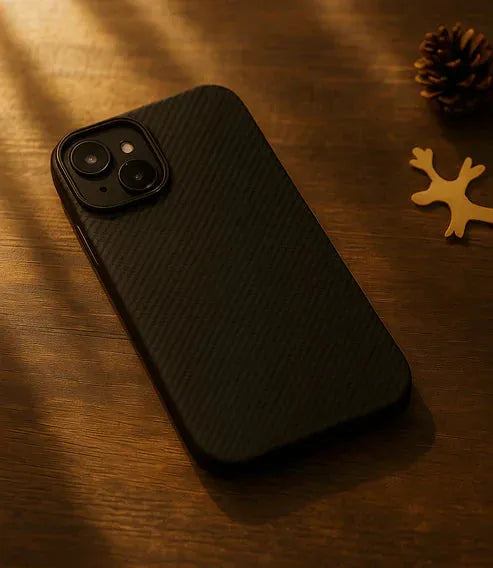 Carbon Weave &amp; Houndstooth Pattern iPhone Case