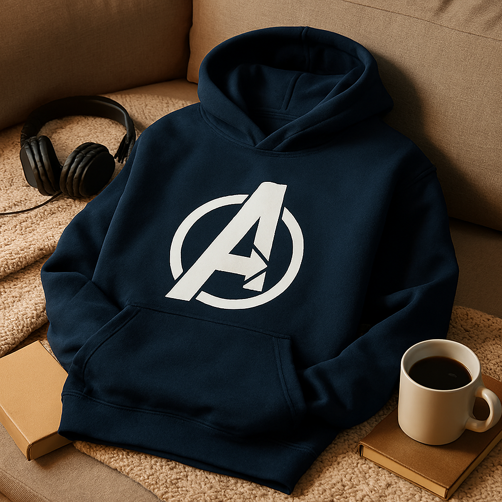 Printed Premium Hoodies for Men &amp; Boys – Stylish Casual Wear, Comfortable Fabric, Available in M, L, XL - Large